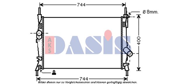 AKS DASIS Radiators, Motora dzesēšanas sistēma 090075N